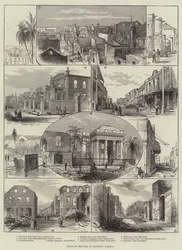 Ruins of the Fire at Kingston, Jamaica